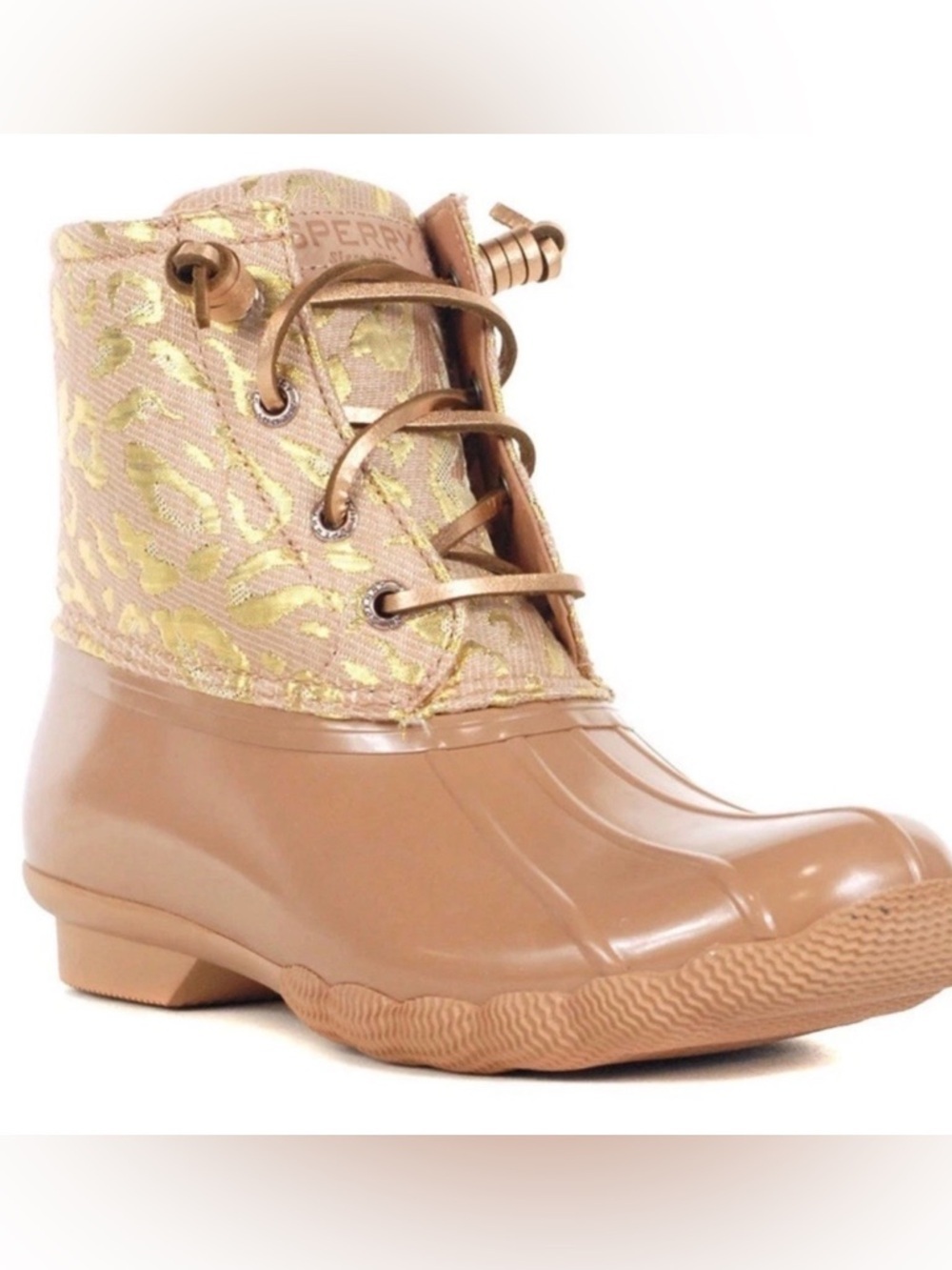 New SPERRY Women’s Size 8.5 Top-Sider Saltwater Leojac Rose Pink Duck Boots